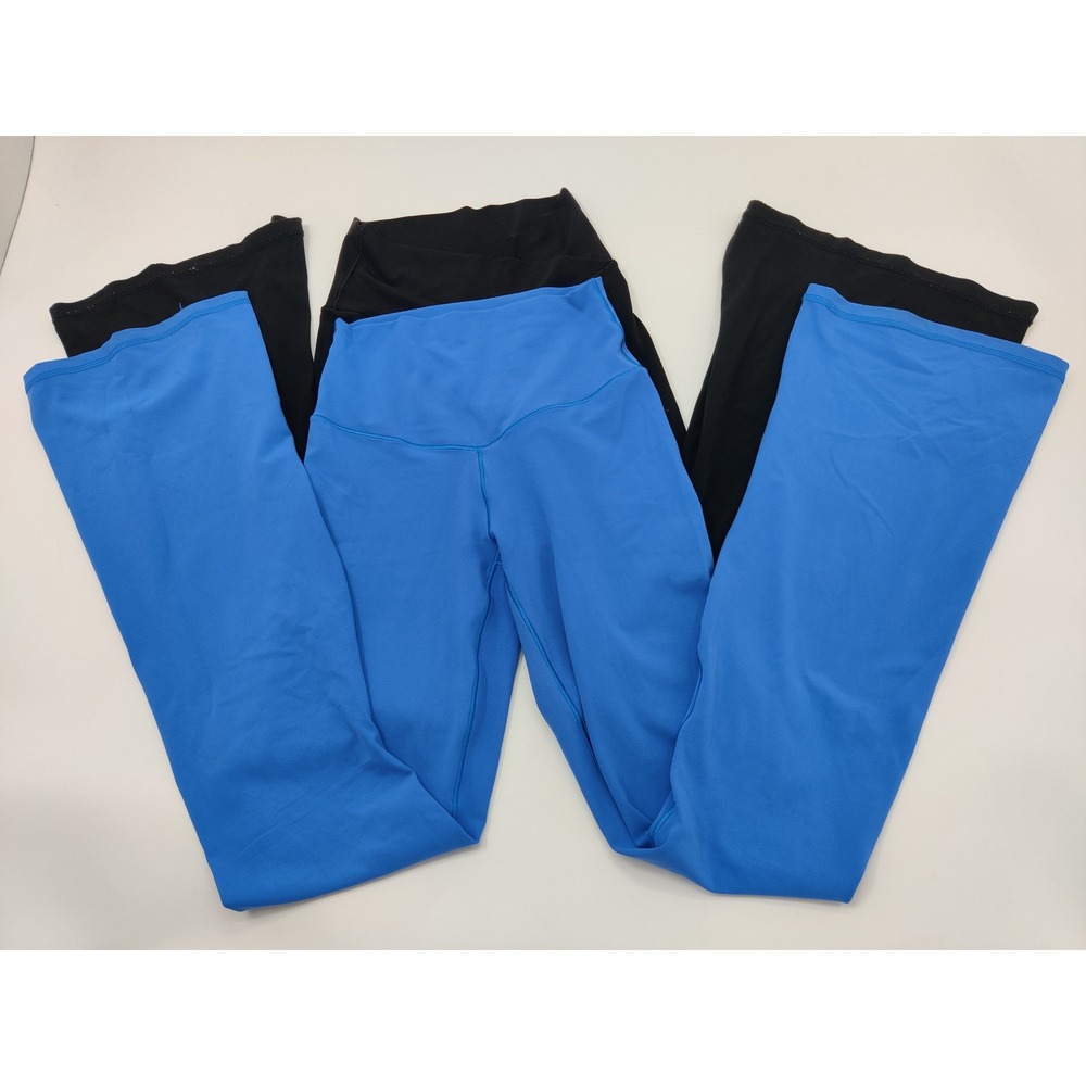 OFFLINE by Aerie Real Me High Rise Flare Bootcut Leggings Bundle Black Blue S